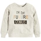 Cool Club, Bluza dziewczęca, szara, I'm the future genius
