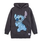 Cool Club, Bluza dziewczęca z kapturem, grafitowa, Lilo i Stitch