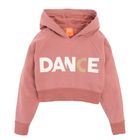 Cool Club, Bluza dziewczęca z kapturem, różowa, krótka, Dance