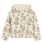 Cool Club, Bluza dziewczęca z kapturem, rozpinana, beżowa