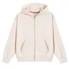 Cool Club, Bluza dziewczęca z kapturem, rozpinana, beżowa