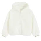 Cool Club, Bluza dziewczęca z kapturem, rozpinana, biała