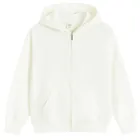 Cool Club, Bluza dziewczęca z kapturem, rozpinana, biała