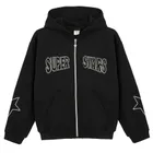 Cool Club, Bluza dziewczęca z kapturem, rozpinana, czarna