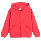 Cool Club, Bluza dziewczęca z kapturem, rozpinana, czerwona