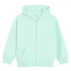 Cool Club, Bluza dziewczęca z kapturem, rozpinana, ocieplana, miętowa