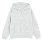 Cool Club, Bluza dziewczęca z kapturem, rozpinana, ocieplana, szara melanż