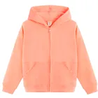 Cool Club, Bluza dziewczęca z kapturem, rozpinana, pomarańczowa