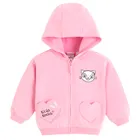 Cool Club, Bluza dziewczęca z kapturem, rozpinana, różowa, Kicia Kocia