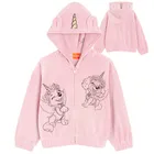 Cool Club, Bluza dziewczęca z kapturem, rozpinana, welurowa, różowa, Psi Patrol