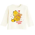 Cool Club, Bluzka chłopięca z długim rękawem, beżowa, Garfield