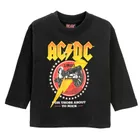 Cool Club, Bluzka chłopięca z długim rękawem, czarna, AC/DC