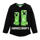 Cool Club, Bluzka chłopięca z długim rękawem, czarna, Minecraft