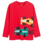 Cool Club, Bluzka chłopięca z długim rękawem, czerwona