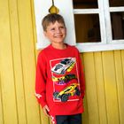 Cool Club, Bluzka chłopięca z długim rękawem, czerwona, Hot Wheels