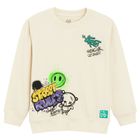 Cool Club, Bluzka chłopięca z długim rękawem, ecru
