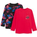 Cool Club, Bluzka chłopięca z długim rękawem, mix, Spider-Man, zestaw, 2 szt.