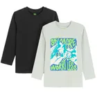 Cool Club, Bluzka chłopięca z długim rękawem, mix, zestaw, 2 szt.
