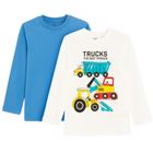 Cool Club, Bluzka chłopięca z długim rękawem, mix, zestaw, 2 szt.