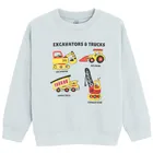 Cool Club, Bluzka chłopięca z długim rękawem, szara