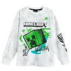Cool Club, Bluzka chłopięca z długim rękawem, szara, Minecraft