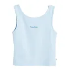 Cool Club, Bluzka dziewczęca bez rękawów, prążkowana, niebieska