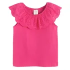 Cool Club, Bluzka dziewczęca bez rękawów, prążkowana, różowa