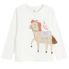 Cool Club, Bluzka dziewczęca z długim rękawem, biała