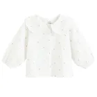 Cool Club, Bluzka dziewczęca z długim rękawem, biała