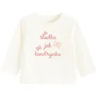 Cool Club, Bluzka dziewczęca z długim rękawem, biała