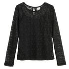 Cool Club, Bluzka dziewczęca z długim rękawem, czarna