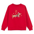 Cool Club, Bluzka dziewczęca z długim rękawem, czerwona