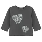 Cool Club, Bluzka dziewczęca z długim rękawem, grafitowa