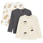 Cool Club, Bluzka dziewczęca z długim rękawem, mix, zestaw, 3 szt.