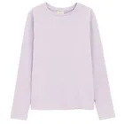 Cool Club, Bluzka dziewczęca z długim rękawem, prążkowana, fioletowa