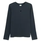 Cool Club, Bluzka dziewczęca z długim rękawem, prążkowana, granatowa