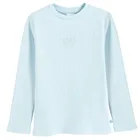 Cool Club, Bluzka dziewczęca z długim rękawem, prążkowana, niebieska