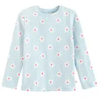 Cool Club, Bluzka dziewczęca z długim rękawem, prążkowana, niebieska