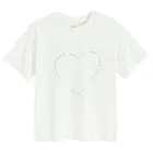 Cool Club, Bluzka dziewczęca z krótkim rękawem, biała