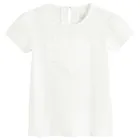 Cool Club, Bluzka dziewczęca z krótkim rękawem, biała