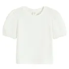 Cool Club, Bluzka dziewczęca z krótkim rękawem, biała