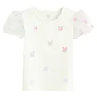 Cool Club, Bluzka dziewczęca z krótkim rękawem, biała