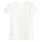 Cool Club, Bluzka dziewczęca z krótkim rękawem, biała