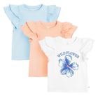Cool Club, Bluzka dziewczęca z krótkim rękawem, mix, zestaw, 3 szt.