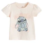 Cool Club, Bluzka dziewczęca z krótkim rękawem, różowa, Lilo i Stitch