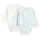 Cool Club, Body chłopięce z długim rękawem, białe, zestaw, 2 szt.