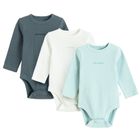 Cool Club, Body chłopięce z długim rękawem, prążkowane, mix, zestaw, 3 szt.