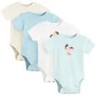 Cool Club, Body chłopięce z krótkim rękawem, mix, Pucio, zestaw, 4 szt.