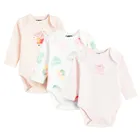 Cool Club, Body dziewczęce z długim rękawem, mix, Świnka Peppa, zestaw, 3 szt.