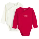 Cool Club, Body dziewczęce z długim rękawem, mix, zestaw, 2 szt.